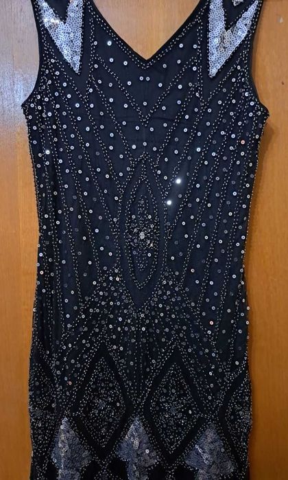 Rochie Flapper de ocazie, noua, mar. S (36)