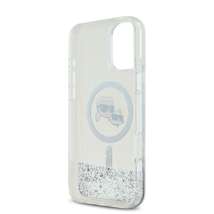 Калъф Karl Lagerfeld Liquid Glitter MagSafe iPhone 16/Pro/Pro Max