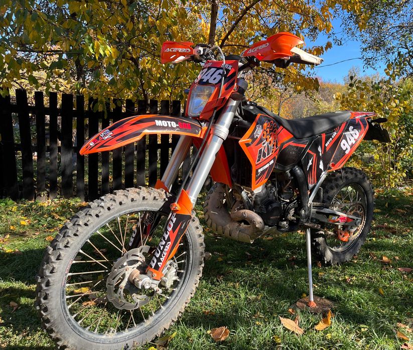 cross enduro KTM EXC 200 cu acte, inmatriculat, cu accesorii