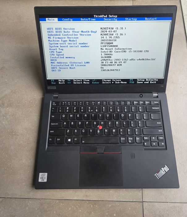 Thinkpad Lenovo T14  Gen1