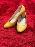 Pantofi dama din piele,  culoare galben, mărimea 38