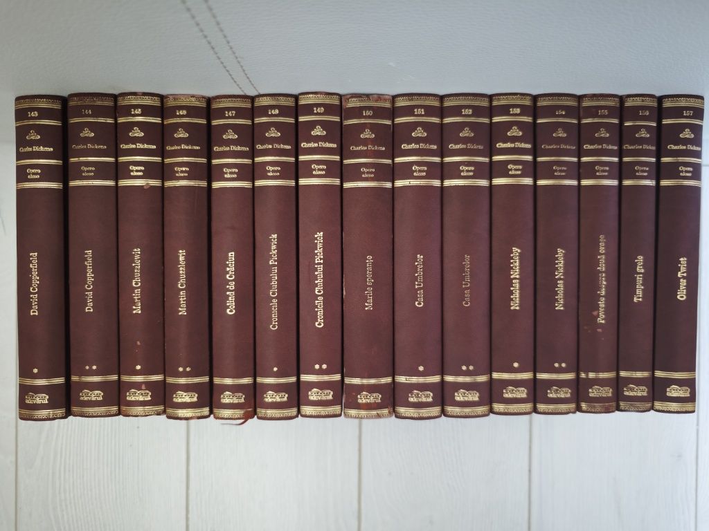 Set Charles Dickens, Opere, Adevărul Lux,Complet,15 vol,Stare Perfecta