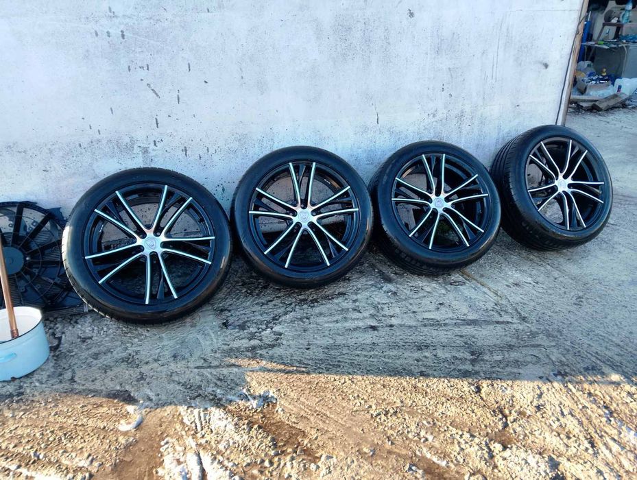 Алуминиеви джанти 19 цола 5*120 с гуми Dunlop