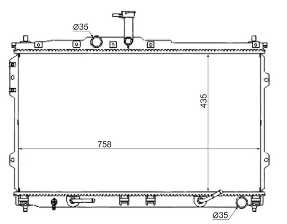 Радиатор Hyundai H1 / H200 / Starex