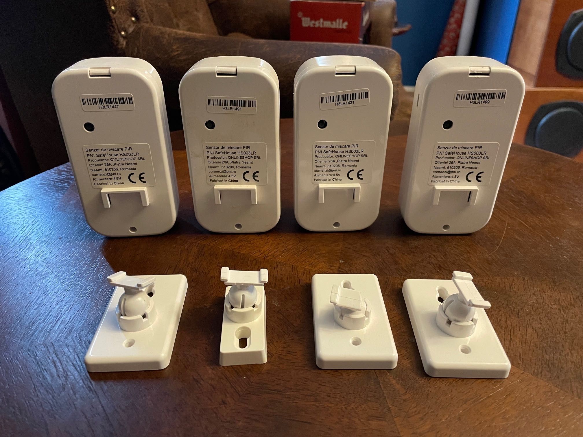 4 Senzori de miscare PIR PNI SafeHouse HS003LR (NOI!) wireless
