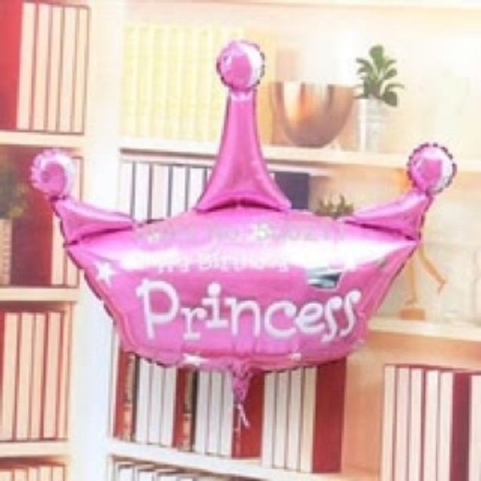 Balon folie Coroana - Happy Birthday Princess 100 x 80 cm