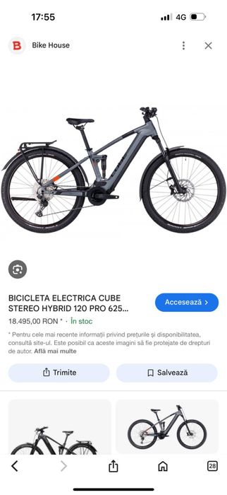 Cube Stereo Hybrid 120 smart full suspension 32/h