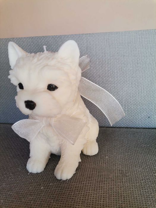 Свещ от восък кученце