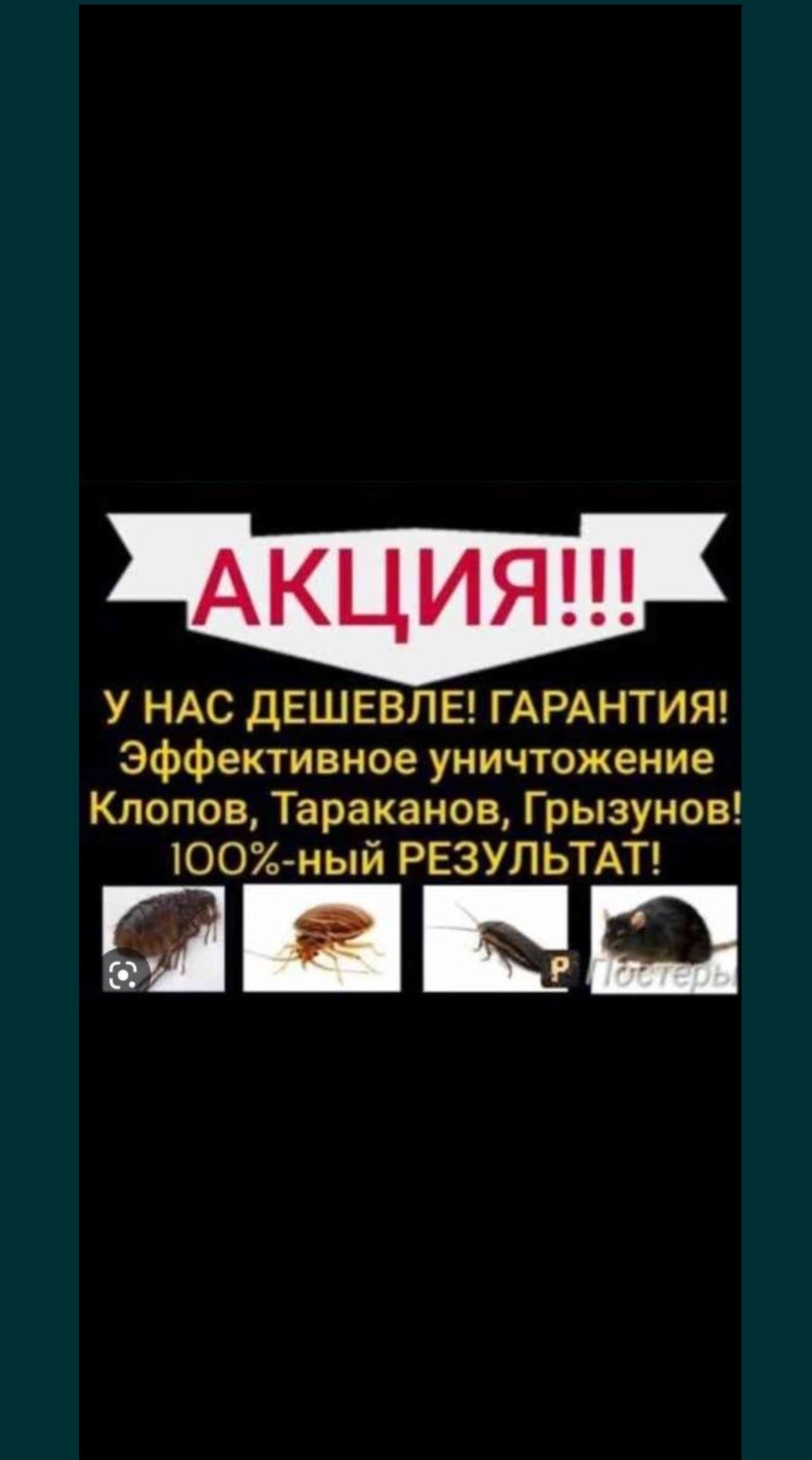 Дезинфекция Гарантия, Не дорого.