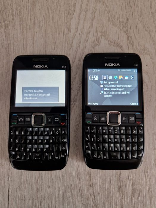 Nokia E63 (2 buc, baterii originale)