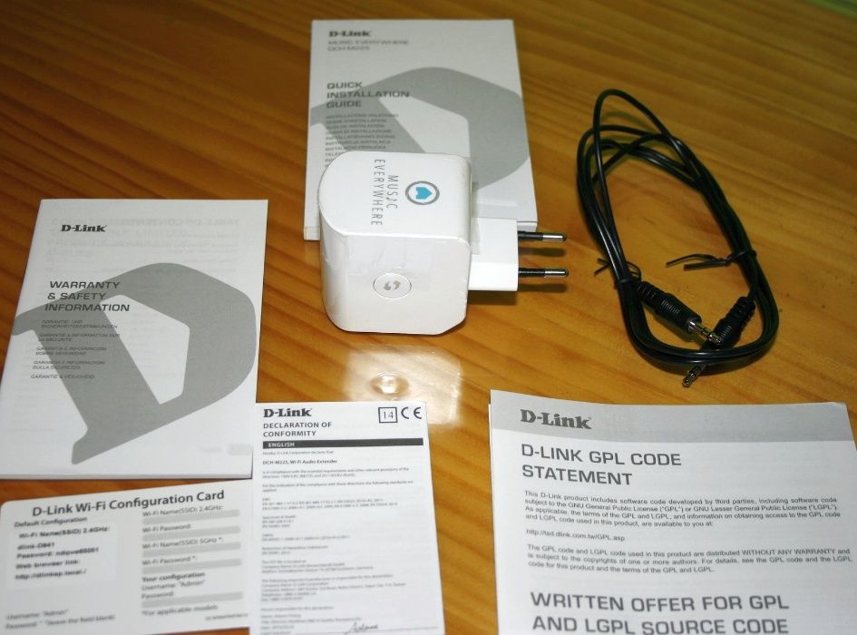 Безжичен повторител D-LINK DCH-M225E Home Music Everywhere Wi-Fi Audio