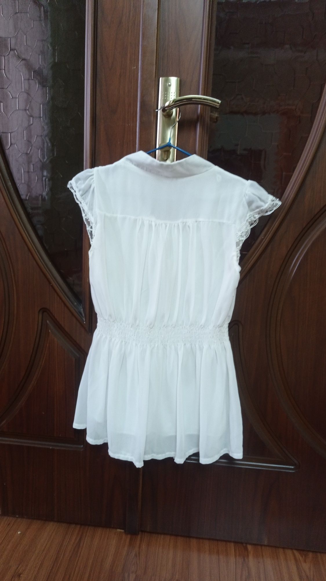 White Peplum Blouse