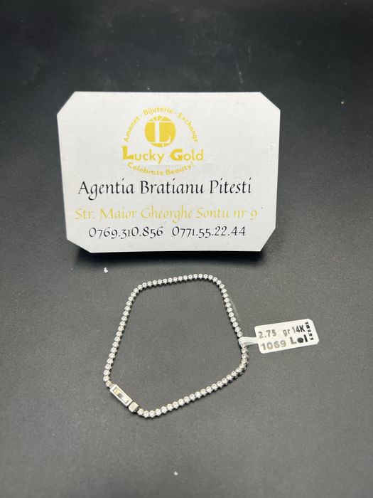 Bratara tenis aur 14 k 2,75 gr lungime 14 cm cod21946