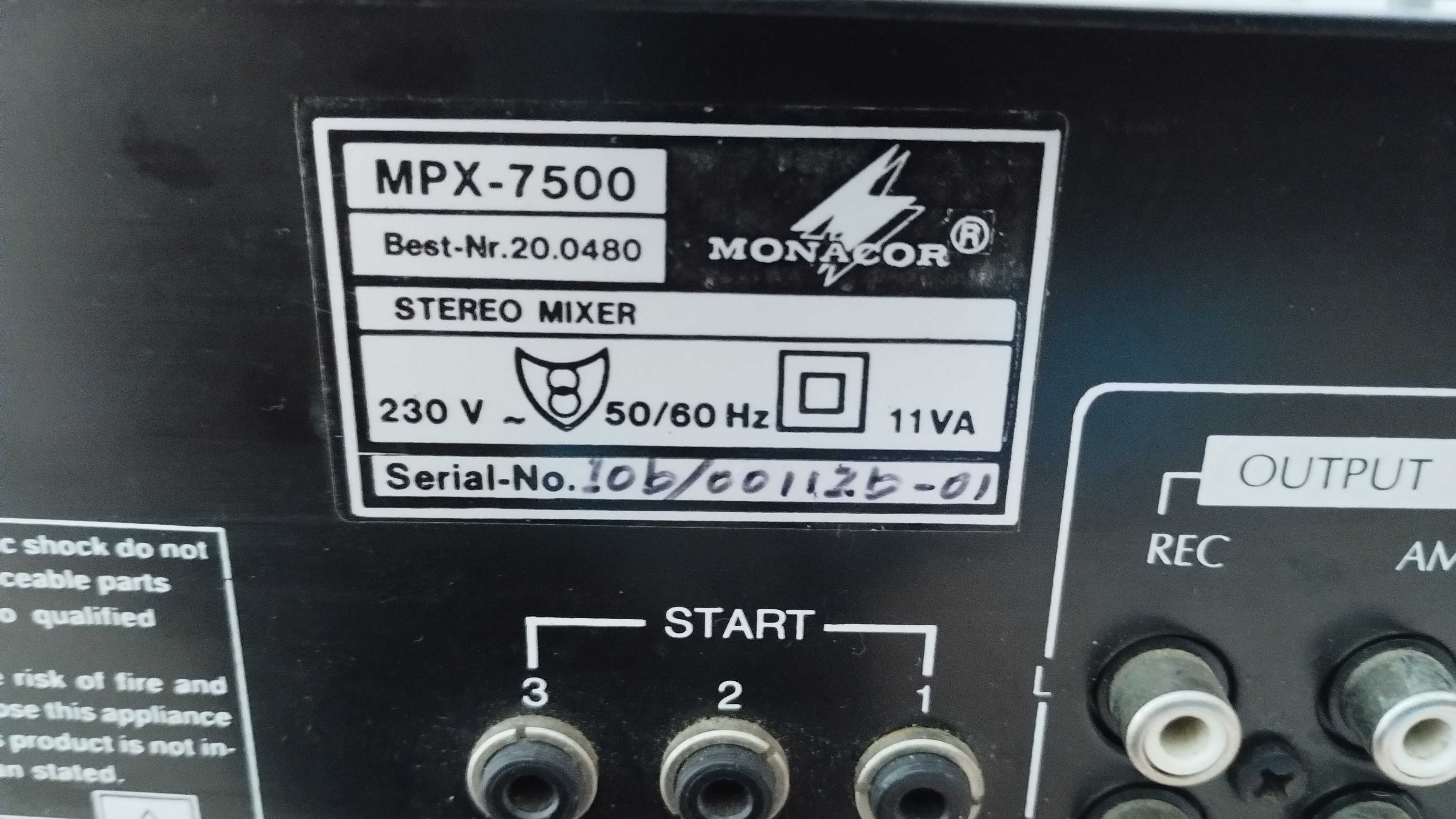 accesorii audio hi fi mixer Monacor MPX7500 egalizator preamplificator