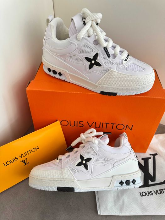 Adidasi Louis Vuitton Skate LV Full White Nou - Full Box