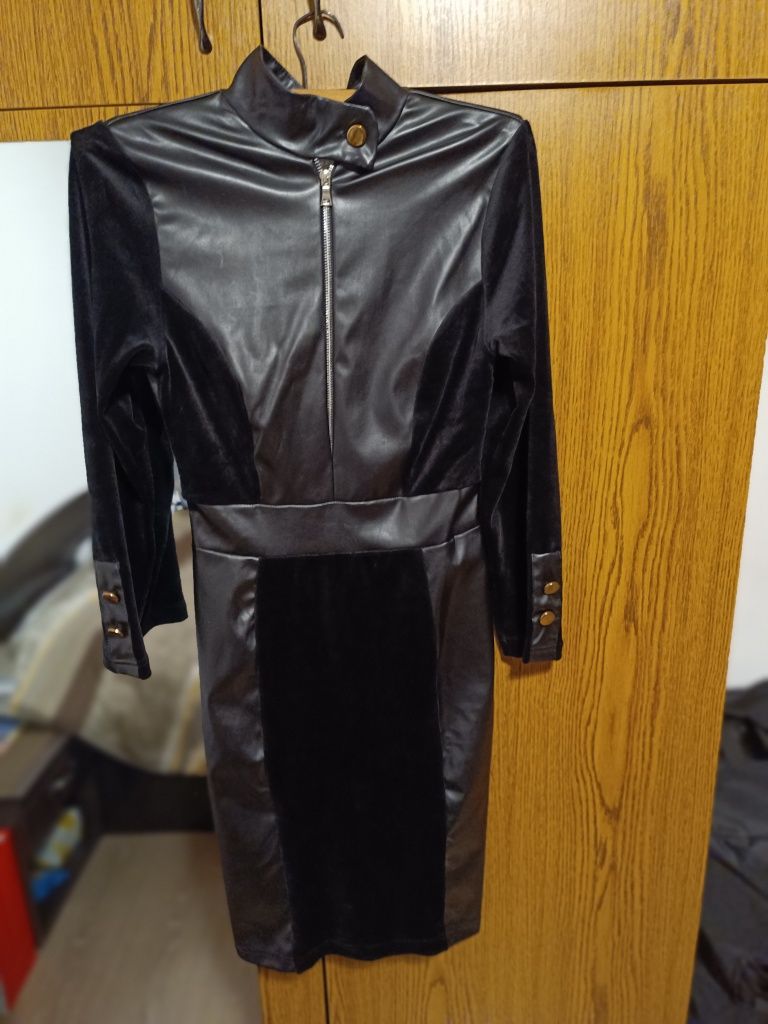 Rochie imitație piele 36/38