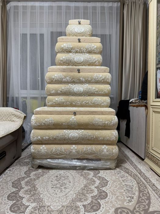 Кыз жасауы торт сандыктан турады сапасы оте жогары колданыста болмаган