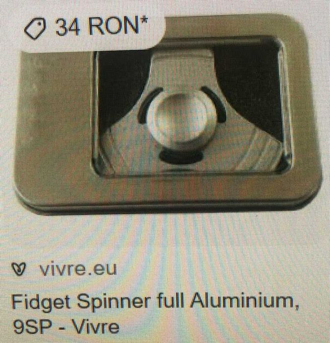 3 Jucarii antistres - 1 Insigna de serif si 2 Fidget Spinner