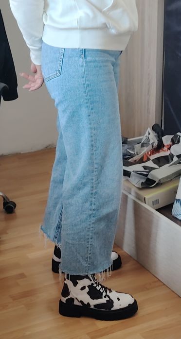 Дамски боти тип кубинки DeeZee 41 номер с мотив / десен на крава