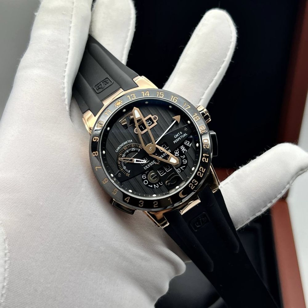 Ceas barbatesc Ulysse Nardin Black El Toro GMT