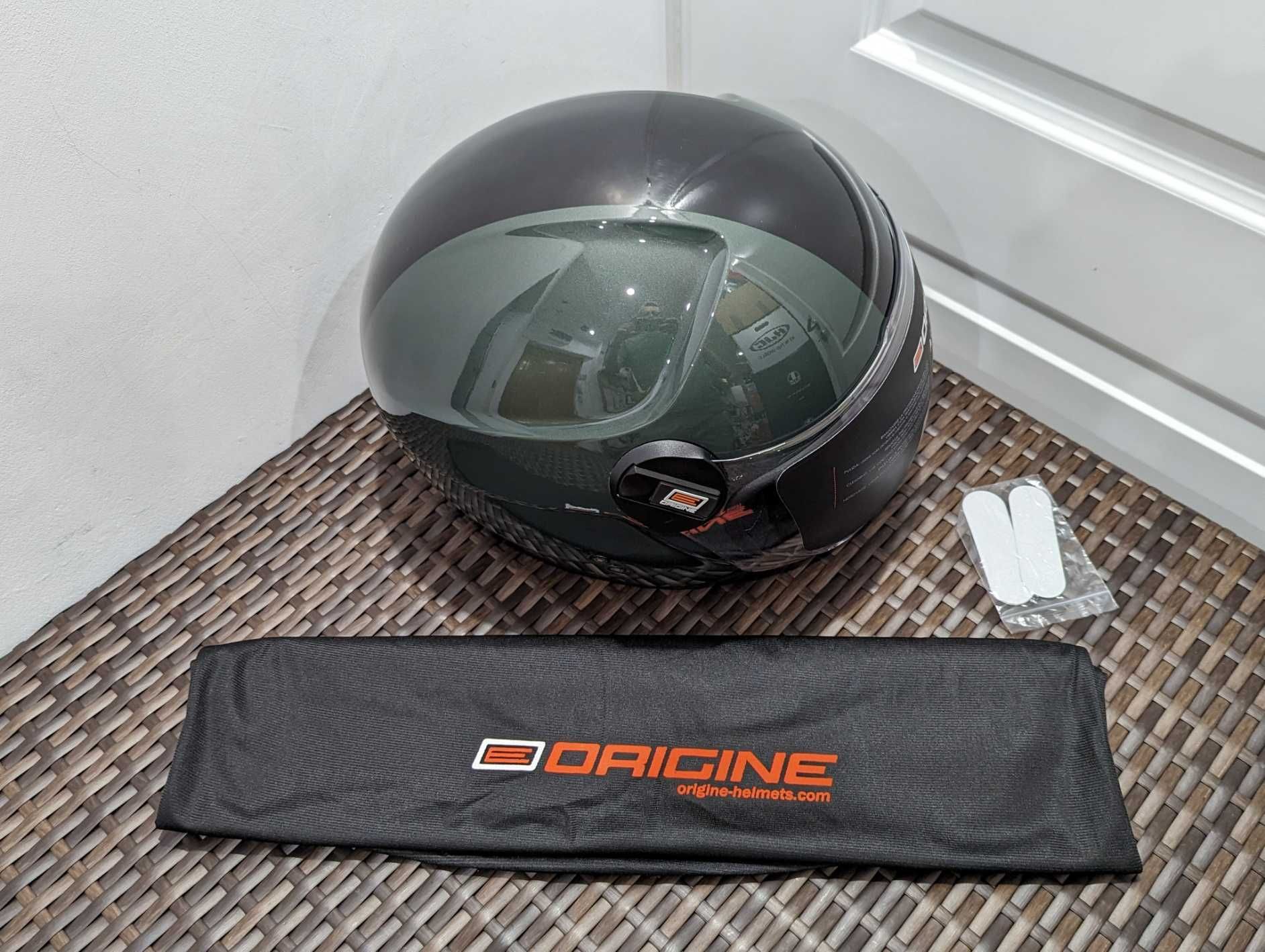Casca moto chopper / scooter Origine, marime L -verde/negru -ope