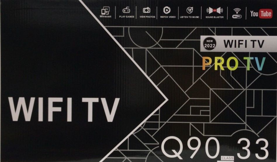 Телевизор Q90/33"/Full HD/Smart TV/Wi-Fi/Bluetooth