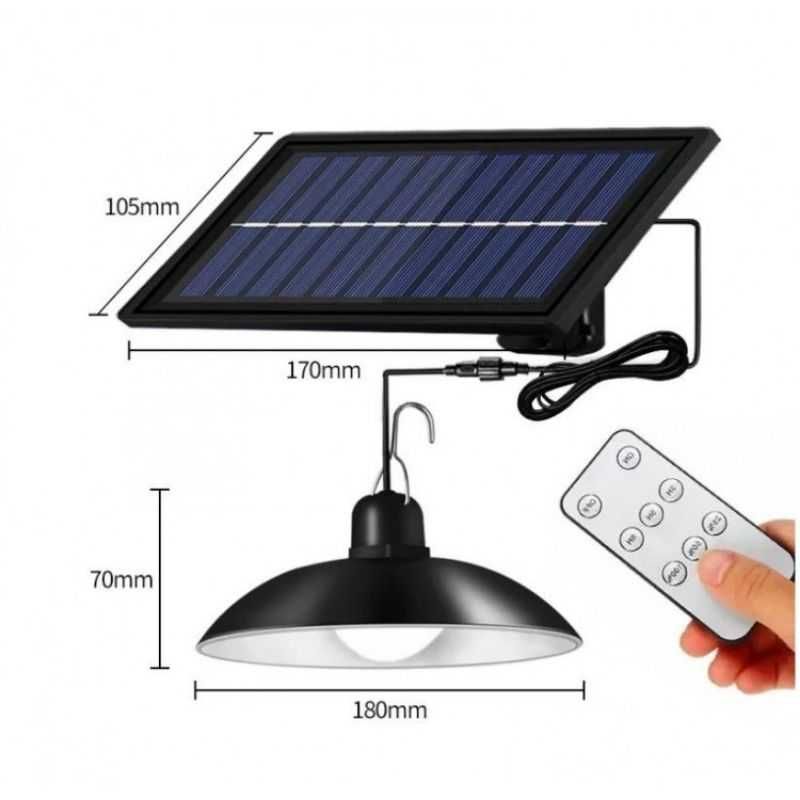 Lampa Led portabila cu panou solar ,camping , telecomanda 30W , IP65