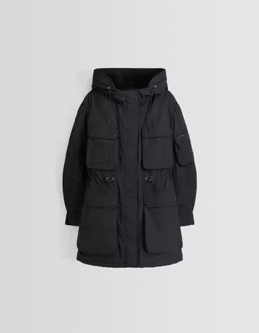 Дълга парка Бершка, размер XS мека от вътре , нова ,цена 40 лева .