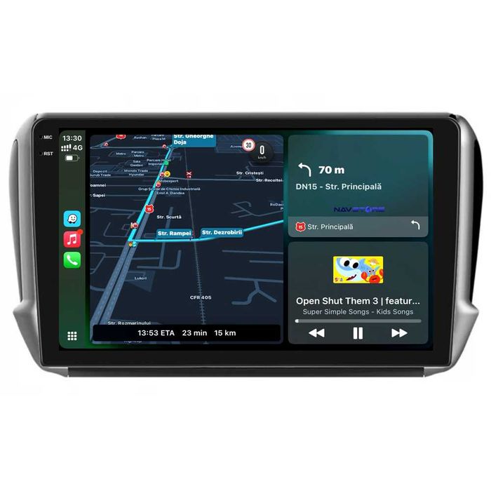 Navigatie Dedicata Andoid, Peugeot 208/2008  10Inch, Bluetooth,Carplay