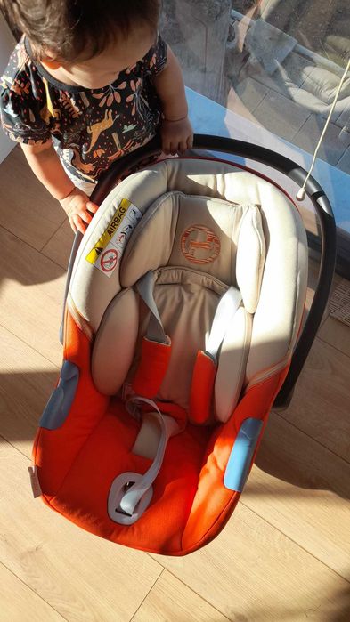 Scoică Auto și bază Isofix Cybex Aton M i-Size Autumn Gold