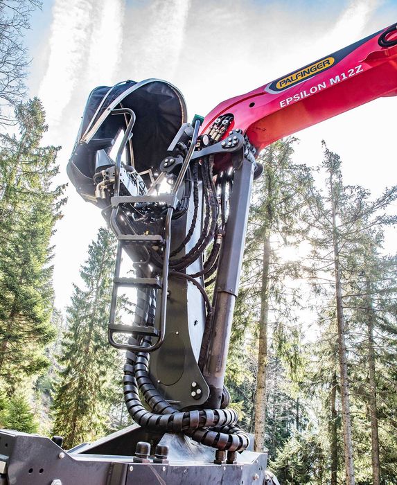 Prelata scaun macara forestiera Epsilon Palfinger Loglift Jonsered