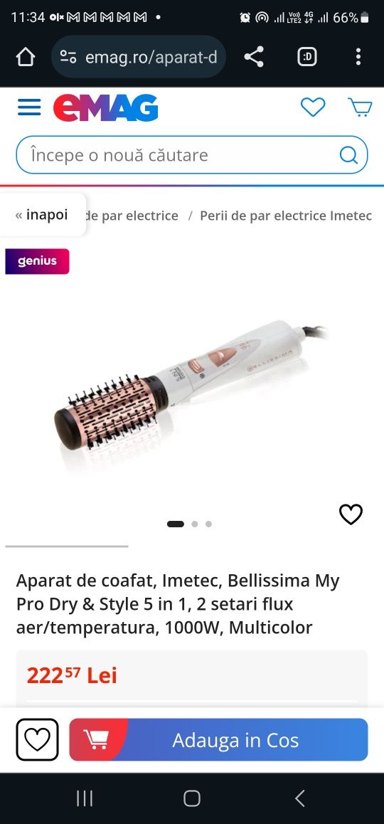 Aparat de coafat, Imetec, Bellissima My Pro Dry (produs nou)