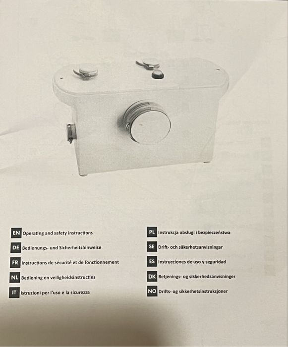 Pompa baie/toaleta/wc cu tocator