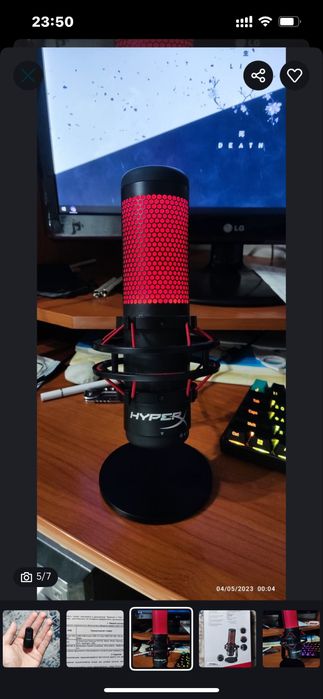 Микрофон HyperX quadcast