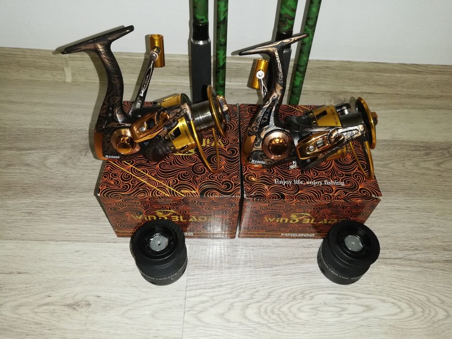 SET 2 Lansete WINDBLADE Cat 1 3.60m 3.5LB + 2 Mulinete MA6000