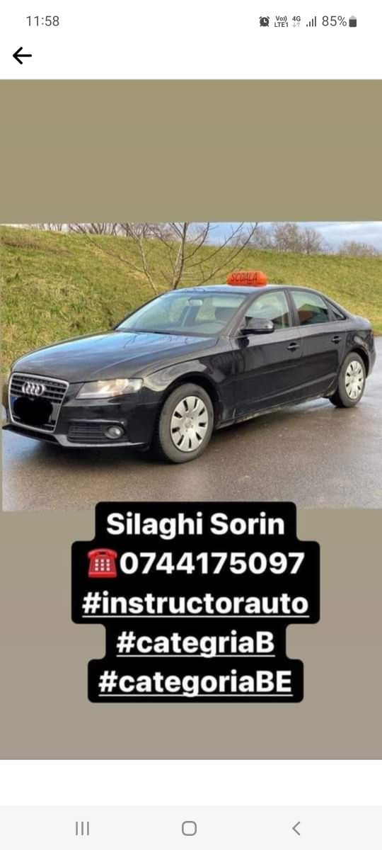 Instructor auto cât.B,BE