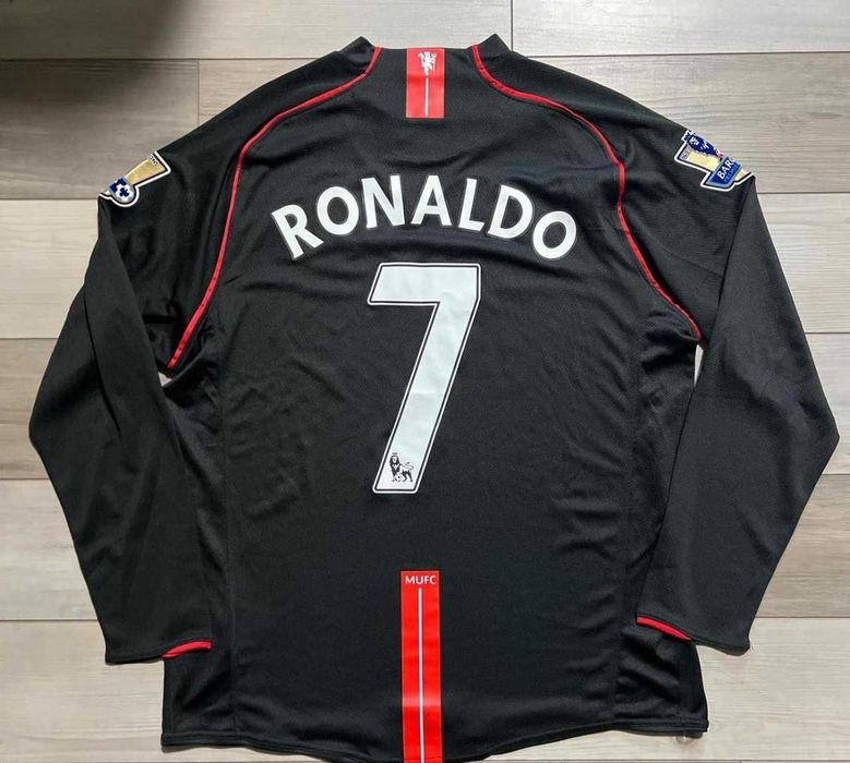 Bluza/tricou fotbal Manchester United 2007/08 away - Ronaldo