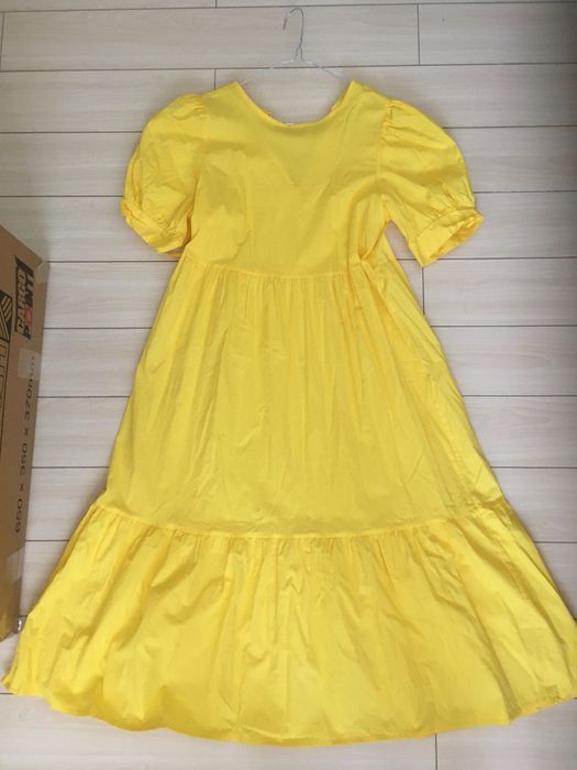 Rochie plaja galbena