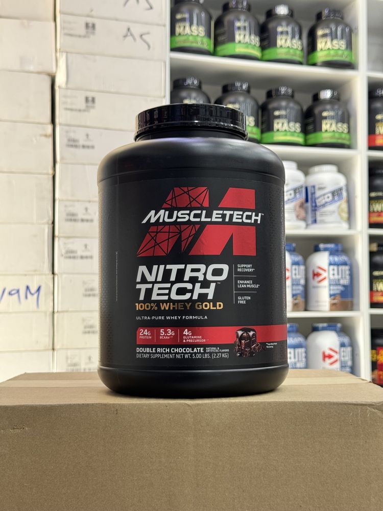 Muscletech Nitrotech 100% Whey gold 2.27 kg protein, протеин.