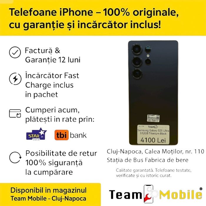 Samsung Galaxy S25 Ultra 512GB Titanium Black