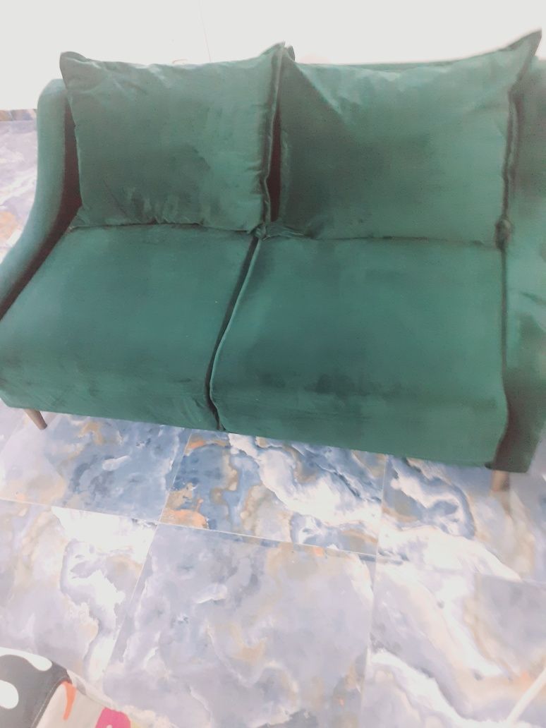 Canapea noua fixa/pat o persoana/650 lei Vivre/culoare verde/fixa