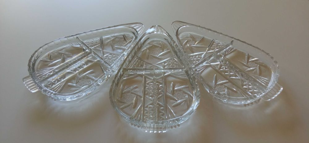 Кристален поднос за предястия