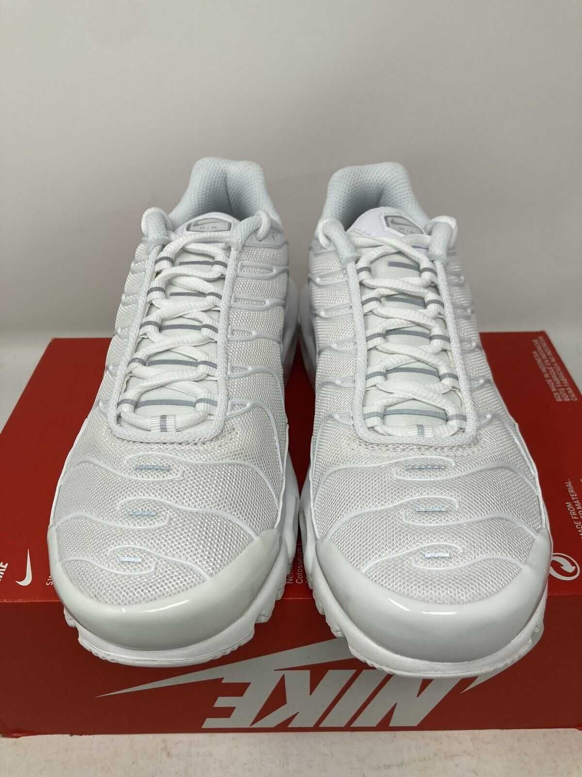 Adidasi Nike Tn Air max plus white Pure platinum 100% originali-44.5