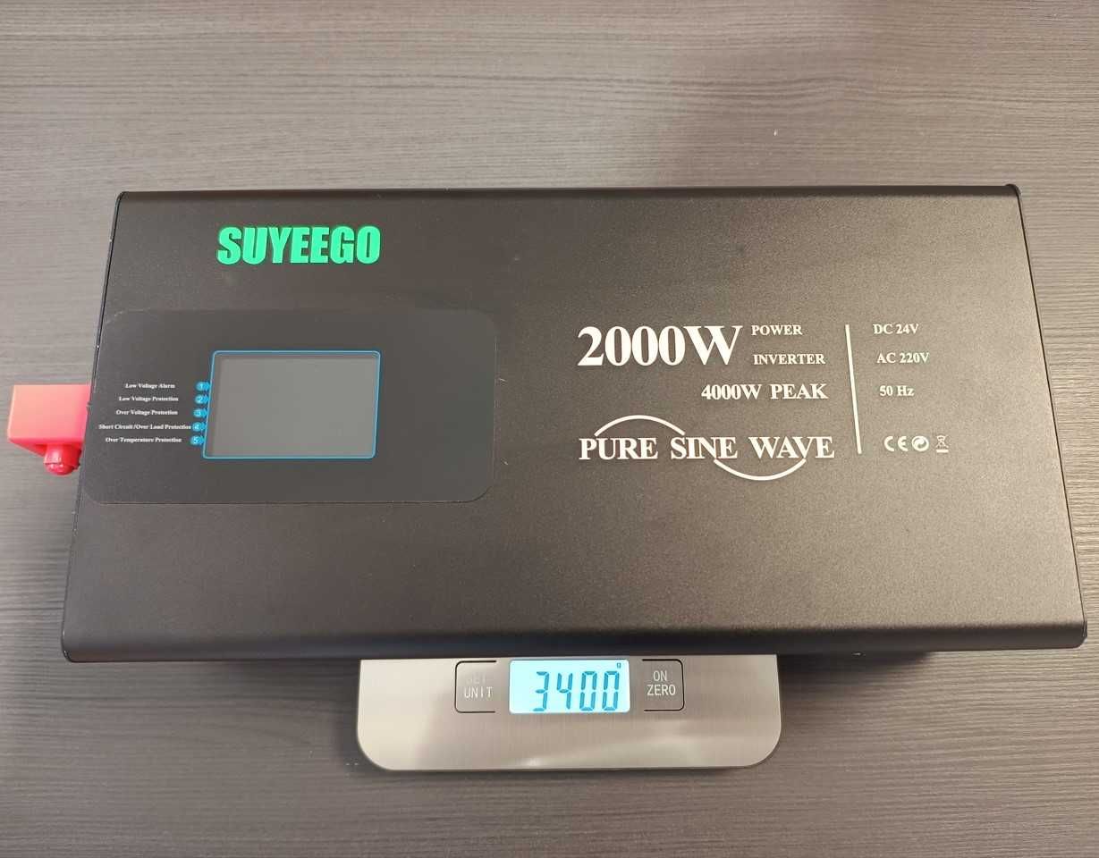 Инвертори Suyeego 2000W чиста синусоида 12 или 24V с дистанционно упр.
