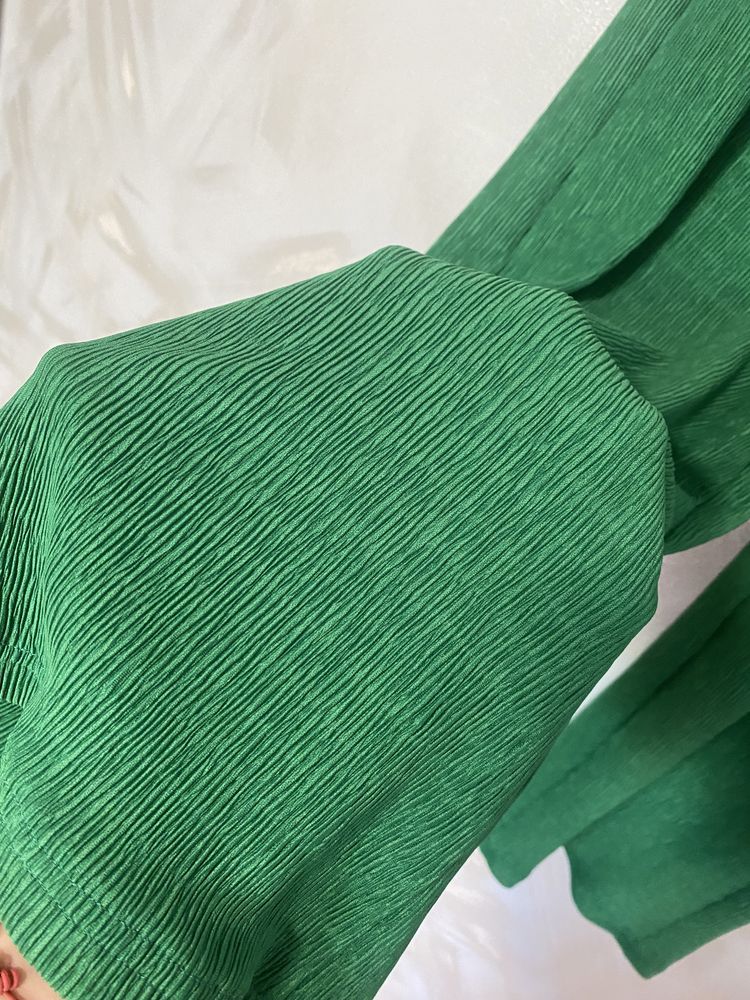 Дамски Панталон плисе Primark- зелен