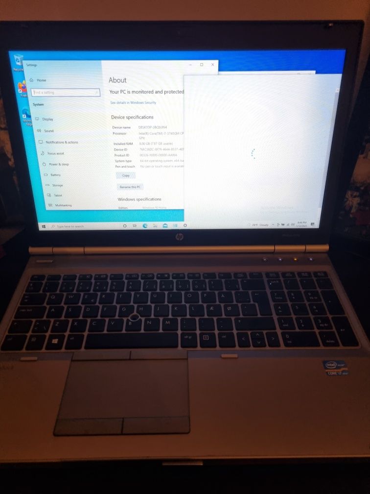 Laptop HP i7-EliteBook 8570P
