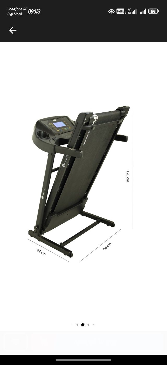 Banda de alergare electrica FitTronic® D30, motor max 2.5 CP.
