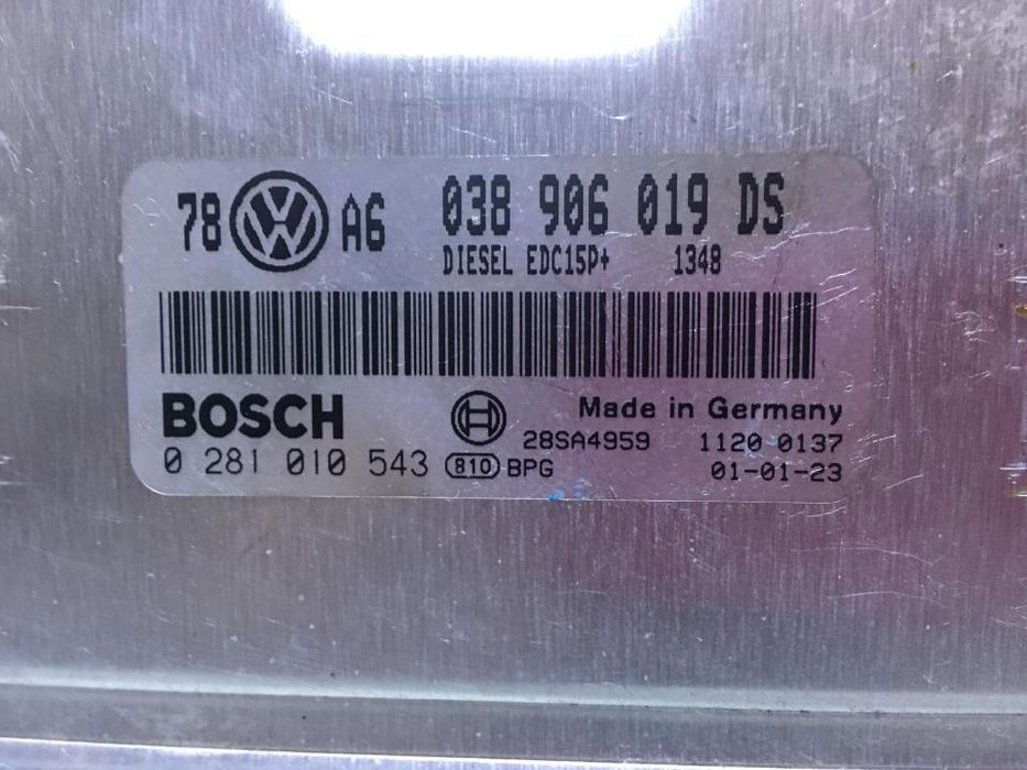 Calculator Motor / ECU VW Passat B5.5 1.9TDI AVF 2001 - 2005 Cod Piesa : 038 906 019 DS / 038906019DS / 0281010543
