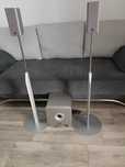Sistem audio 2.1, subwoofer Eltax + sateliti Yamaha + standuri Yamaha