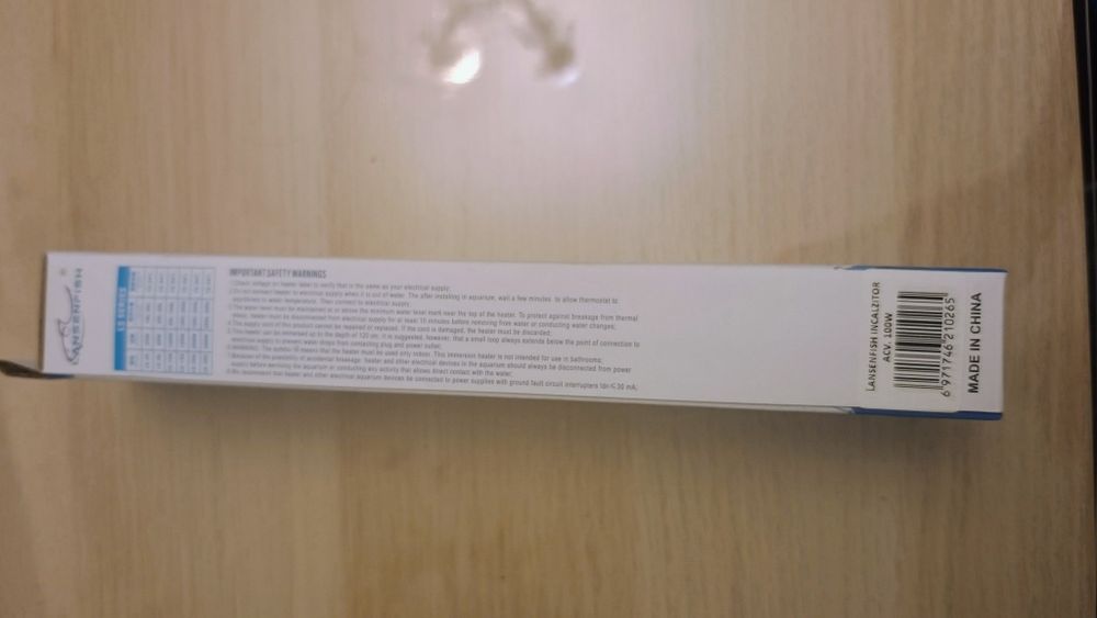 Încălzitor de acvarium nou